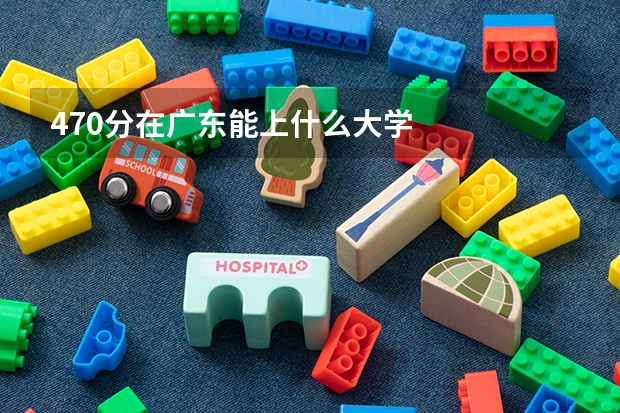 470分在广东能上什么大学