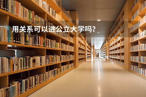 用关系可以进公立大学吗？