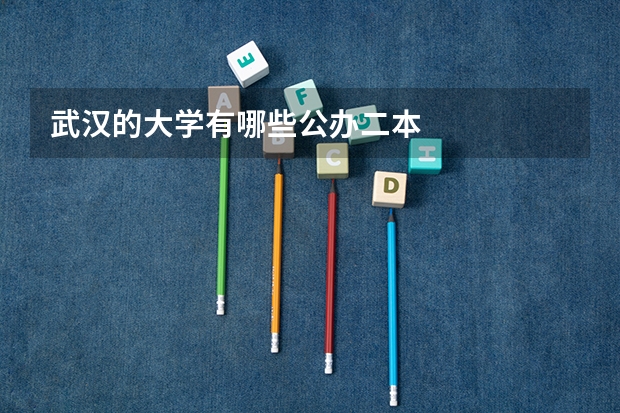 武汉的大学有哪些公办二本