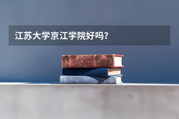 江苏大学京江学院好吗？