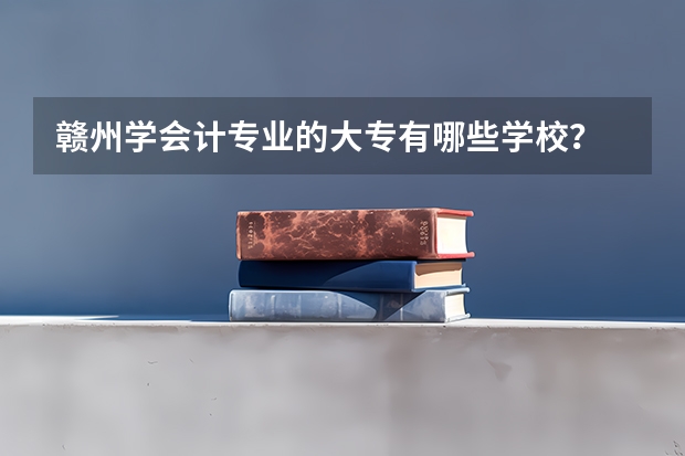 赣州学会计专业的大专有哪些学校?