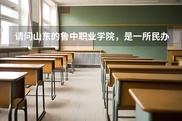 请问山东的鲁中职业学院,是一所民办省属学校吗??还是..........