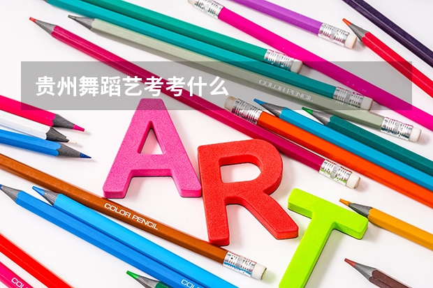 贵州舞蹈艺考考什么