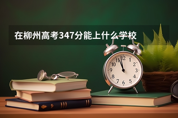 在柳州高考347分能上什么学校