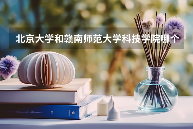 北京大学和赣南师范大学科技学院哪个好(近三年分数线一览)