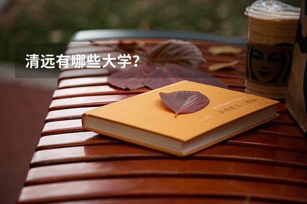 清远有哪些大学？
