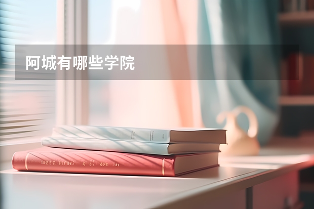 阿城有哪些学院