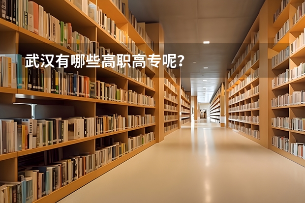 武汉有哪些高职高专呢？