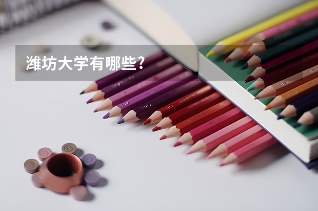 潍坊大学有哪些?