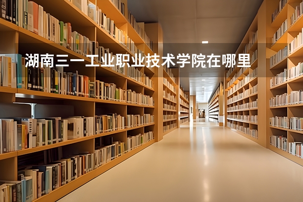 湖南三一工业职业技术学院在哪里