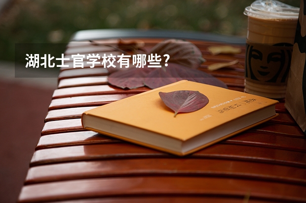 湖北士官学校有哪些?