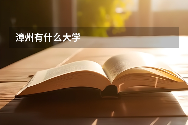 漳州有什么大学