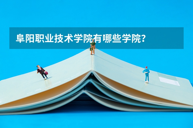 阜阳职业技术学院有哪些学院？