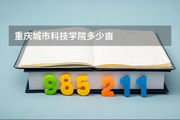 重庆城市科技学院多少亩