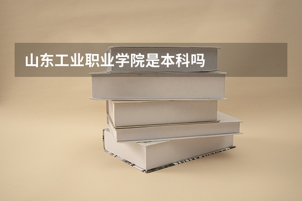 山东工业职业学院是本科吗