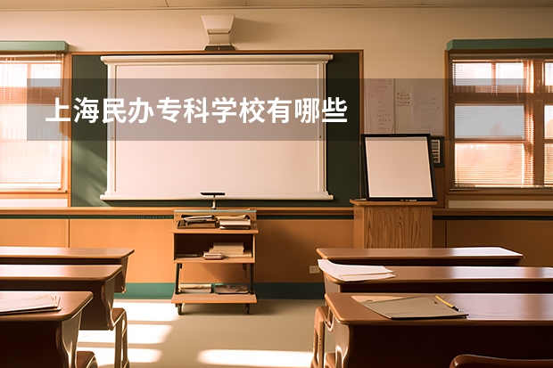 上海民办专科学校有哪些