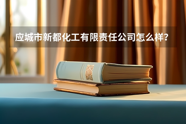 应城市新都化工有限责任公司怎么样？