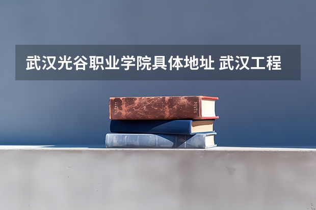 武汉光谷职业学院具体地址 武汉工程职业技术学院地址
