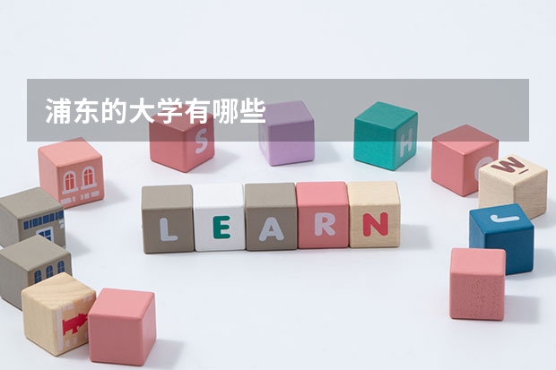 浦东的大学有哪些