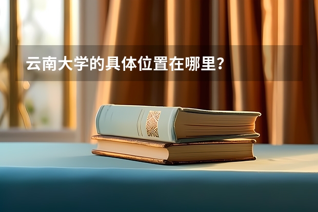 云南大学的具体位置在哪里？