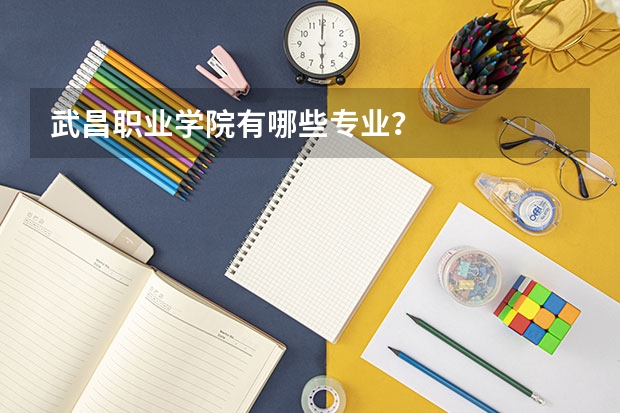 武昌职业学院有哪些专业？