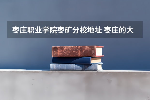 枣庄职业学院枣矿分校地址 枣庄的大学哪几所?