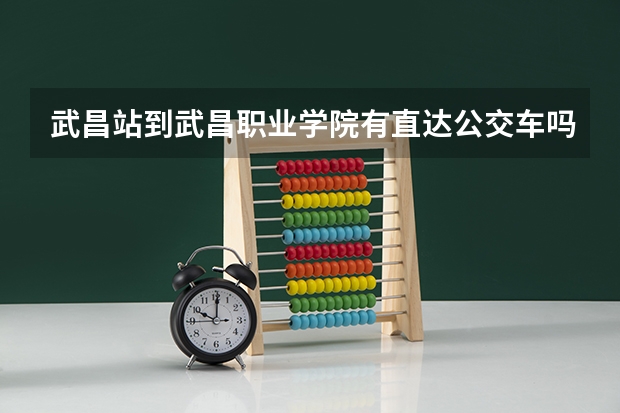 武昌站到武昌职业学院有直达公交车吗？