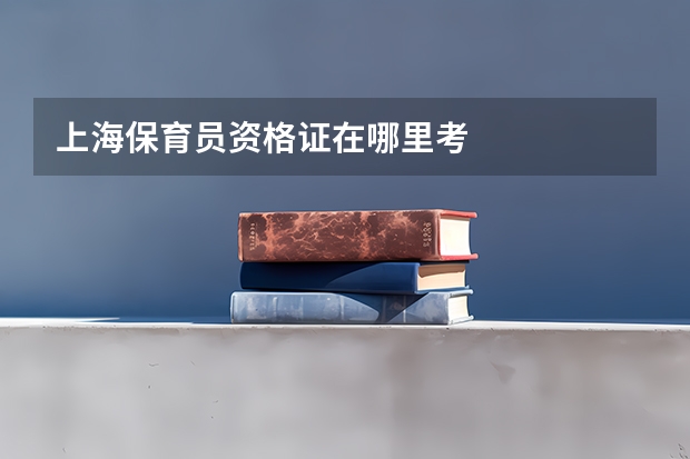 上海保育员资格证在哪里考