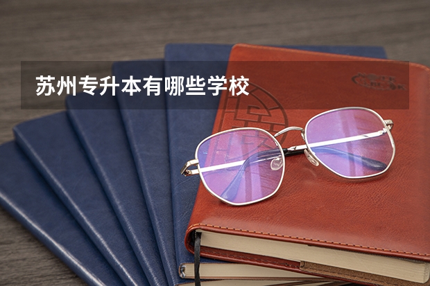 苏州专升本有哪些学校