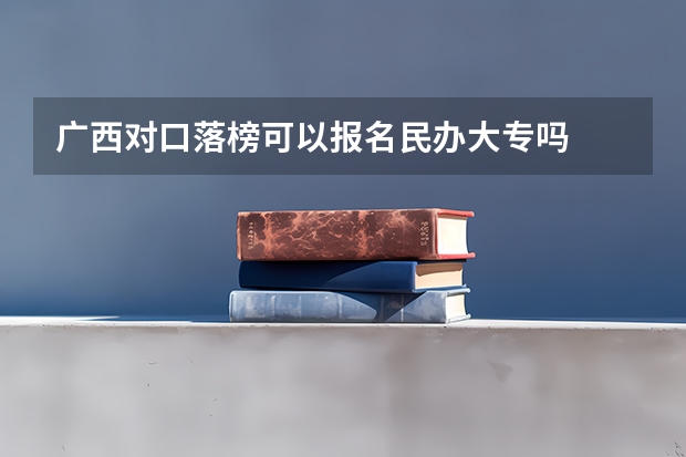 广西对口落榜可以报名民办大专吗