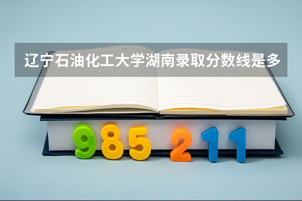 辽宁石油化工大学湖南录取分数线是多少(2024招生人数参考)
