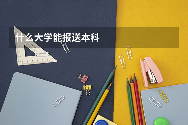 什么大学能报送本科