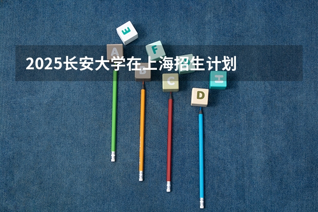 2025长安大学在上海招生计划