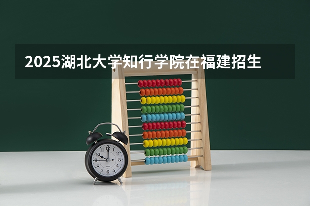 2025湖北大学知行学院在福建招生计划